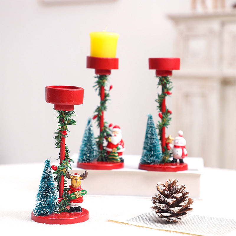 Christmas Candle Holder Centerpiece for Festive Tables