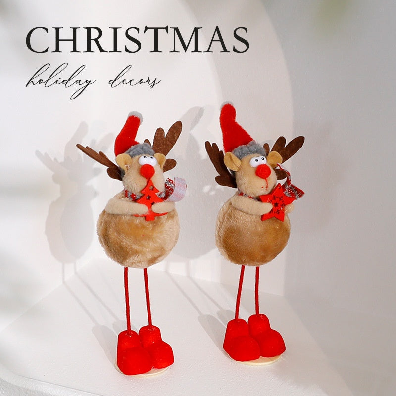 Christmas Santa & Reindeer Tabletop Decorations Set