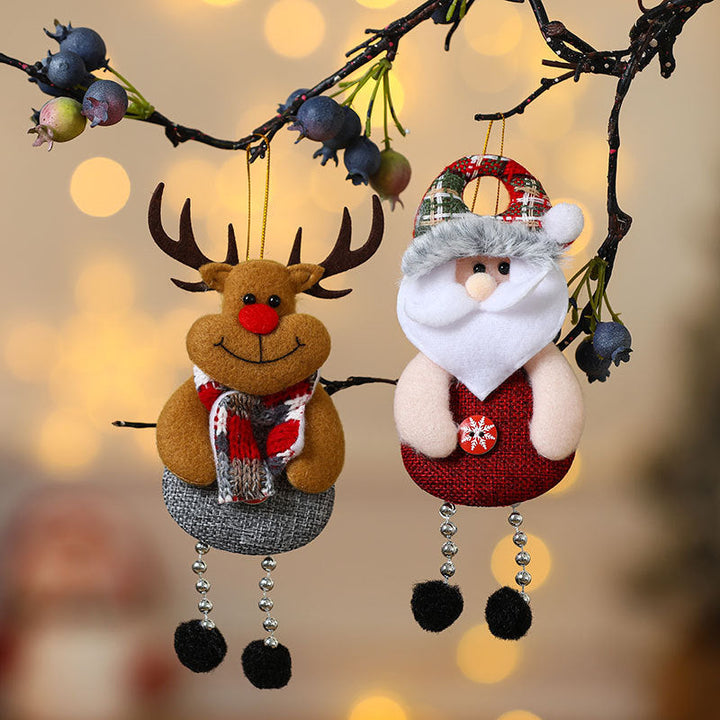 Plush Christmas Ornaments Set – Cozy Holiday Tree Charm