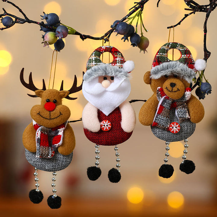 Plush Christmas Ornaments Set – Cozy Holiday Tree Charm