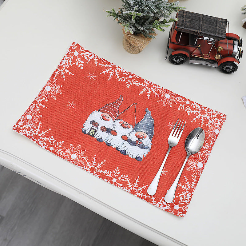 Christmas Gnome Placemats for Festive Table Settings