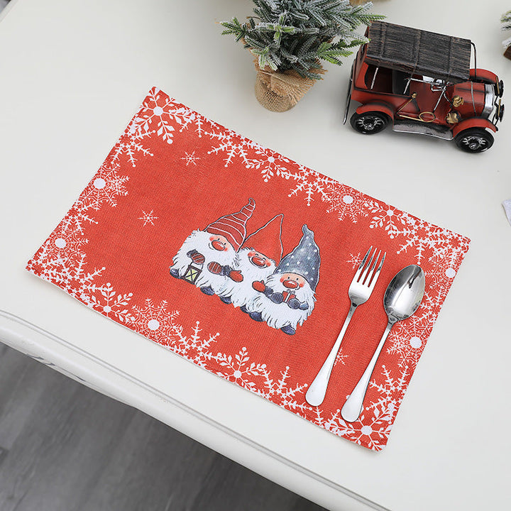 Christmas Gnome Placemats for Festive Table Settings