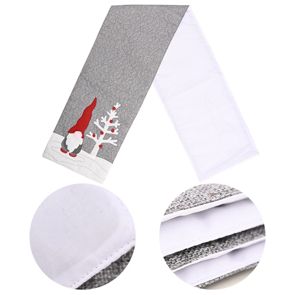Gnome Table Runner - Quilted Christmas Farmhouse Decor