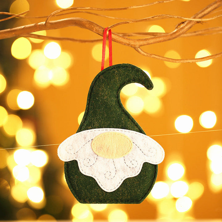 Fabric Santa Gnome Ornaments for Cozy Christmas Decor