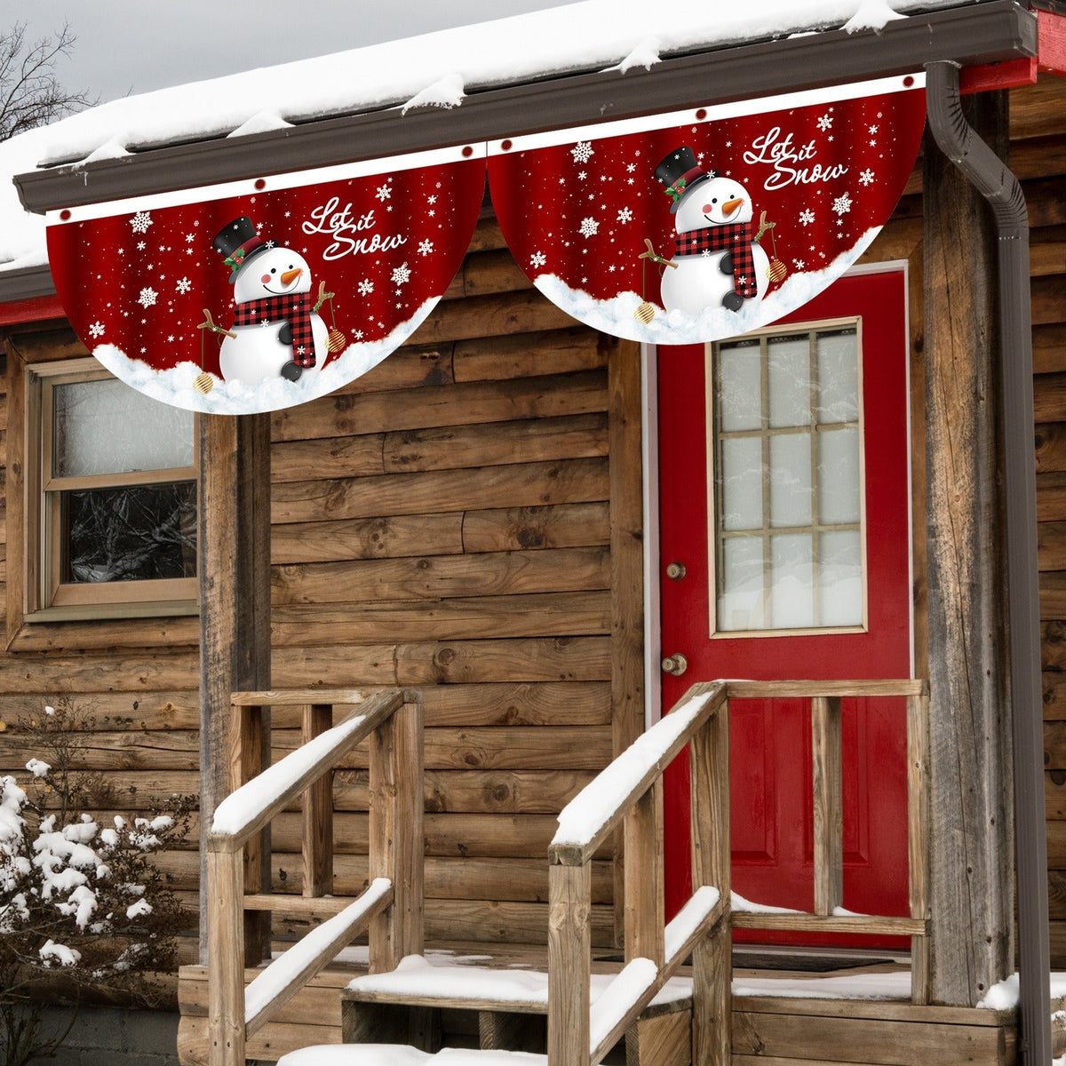 Christmas Door Hanging Flag for Festive Outdoor Décor