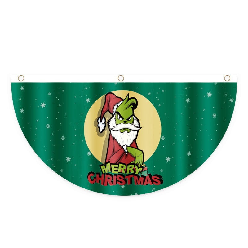 Christmas Door Hanging Flag for Festive Outdoor Décor
