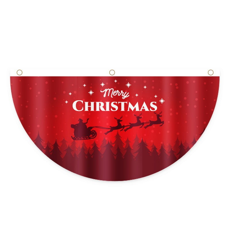 Christmas Door Hanging Flag for Festive Outdoor Décor