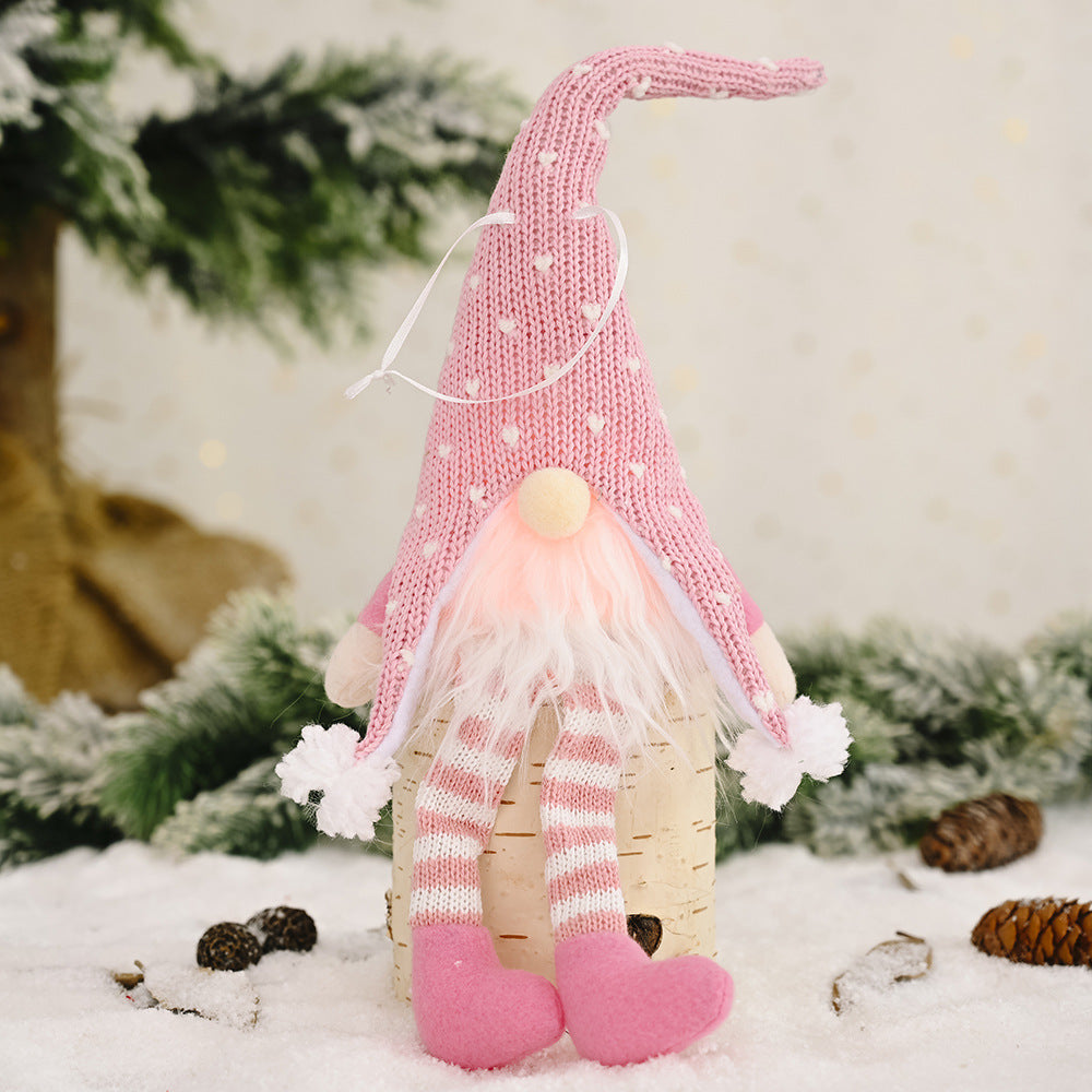 Christmas Gnome Hanging Ornament with Dangling Legs