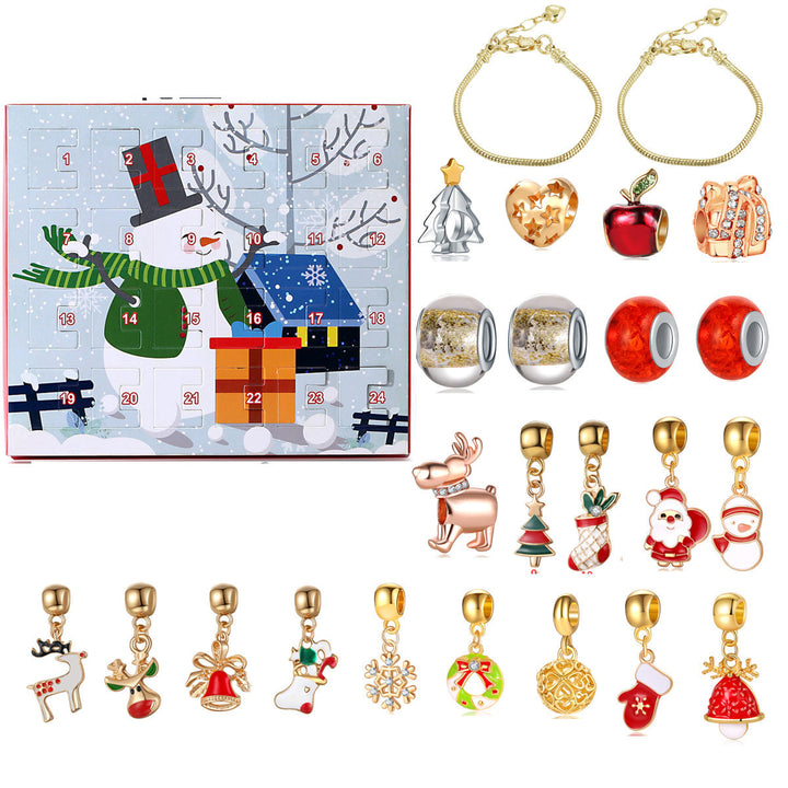 Christmas Advent Calendar DIY Jewelry Gift Set for Teens