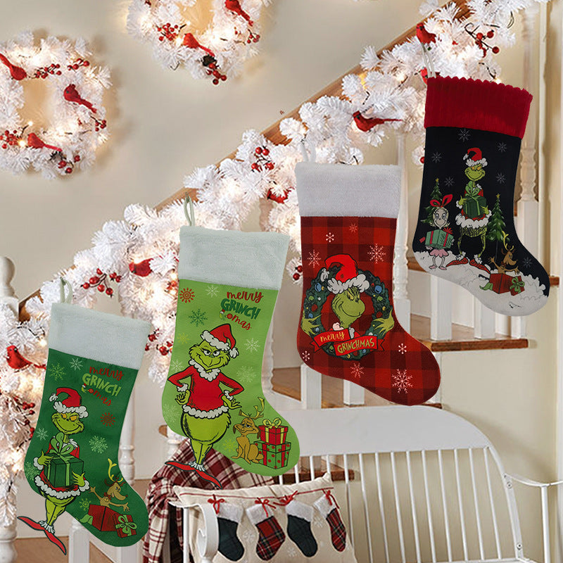 Christmas Stockings Large Whimsical Gift Bags for Kids