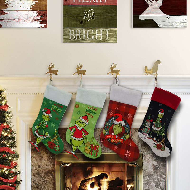 Christmas Stockings Large Whimsical Gift Bags for Kids