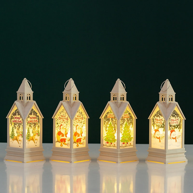 Christmas Castle Lantern for Cozy Holiday Ambience