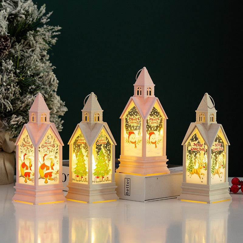 Christmas Castle Lantern for Cozy Holiday Ambience