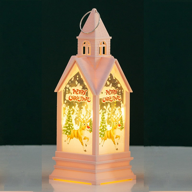 Christmas Castle Lantern for Cozy Holiday Ambience