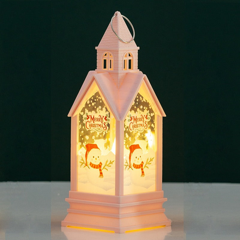 Christmas Castle Lantern for Cozy Holiday Ambience