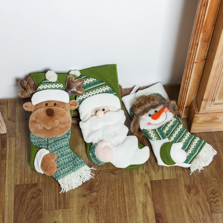 Christmas Stocking Set: 3 Plush Character Designs