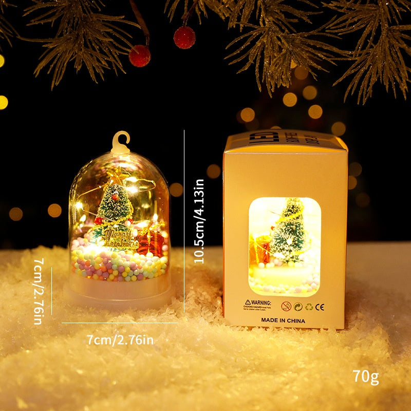 Christmas Decorations Kids Glowing Fire Tree Silver Flowers