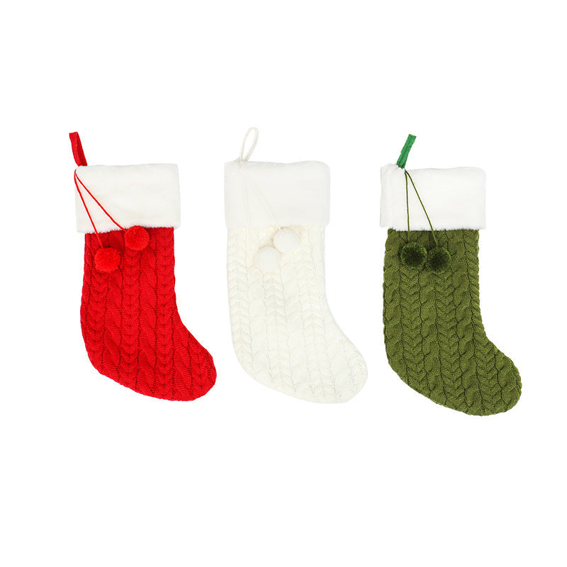 Knitted Christmas Stockings - Cozy Mantel Decor