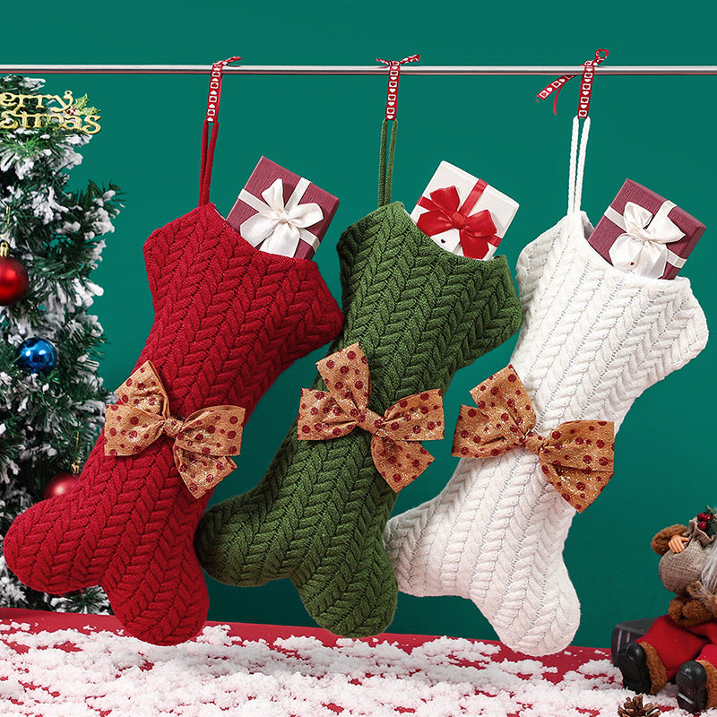Knitted Christmas Stocking Ornaments for Cozy Tree Decor