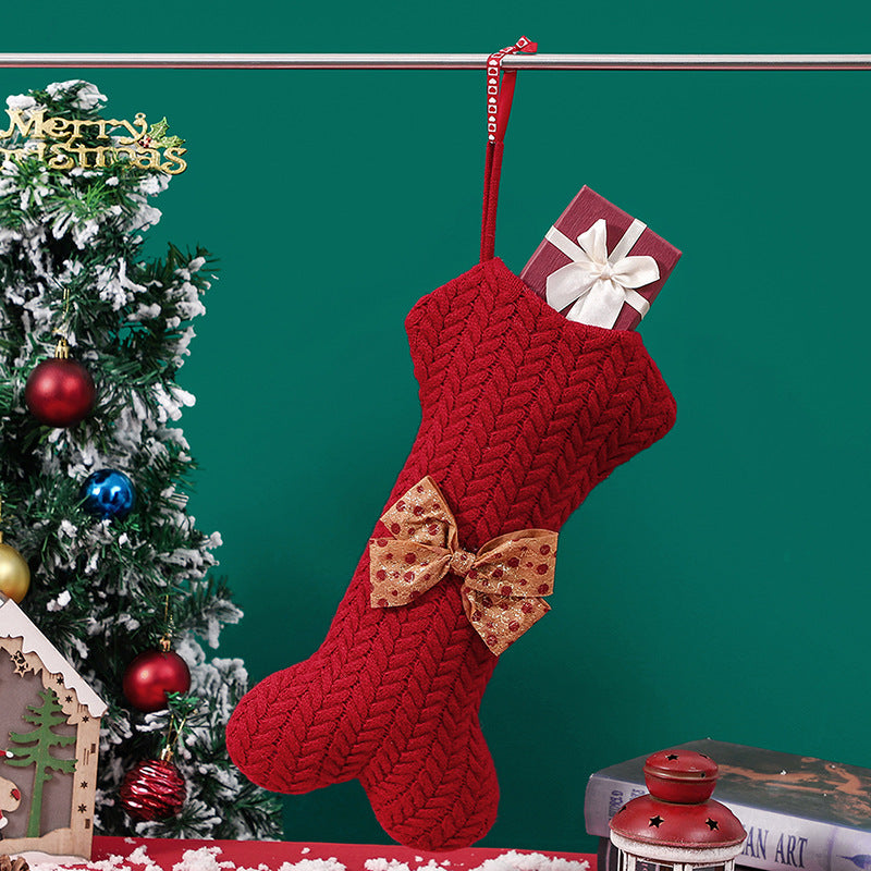 Knitted Christmas Stocking Ornaments for Cozy Tree Decor