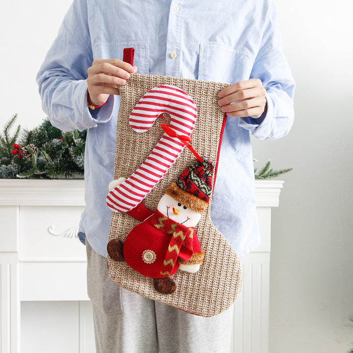 Christmas Stockings With 3D Knitted Christmas Charm