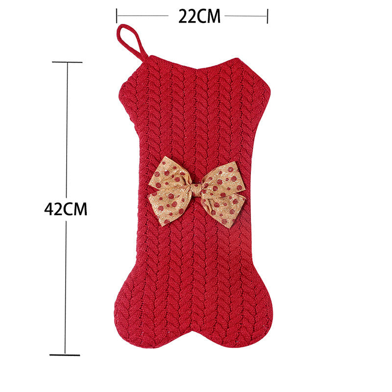 Christmas Knitted Stocking Set for Cozy Mantel Decor