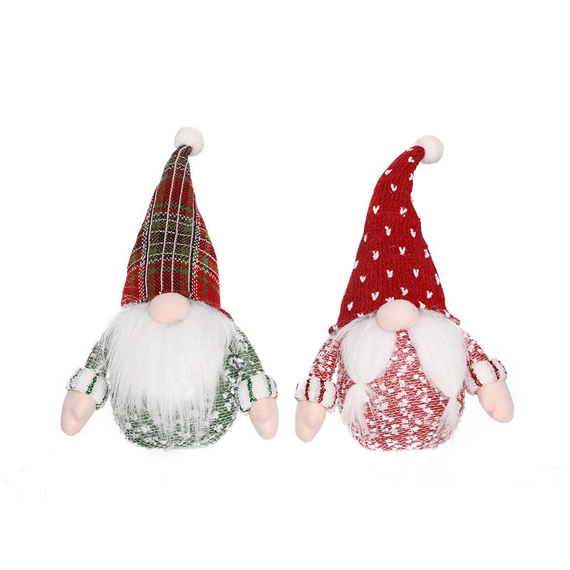 Christmas Gnome Decorations With Warm Tabletop Glow