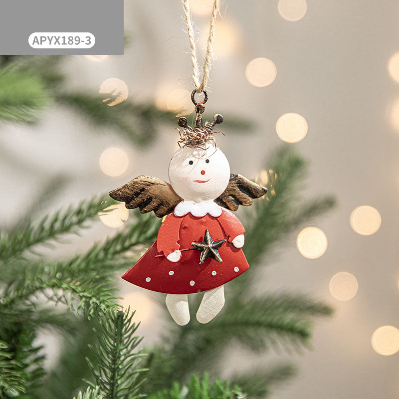 Christmas Tree Ornaments: Hand-Painted 4-Piece Set