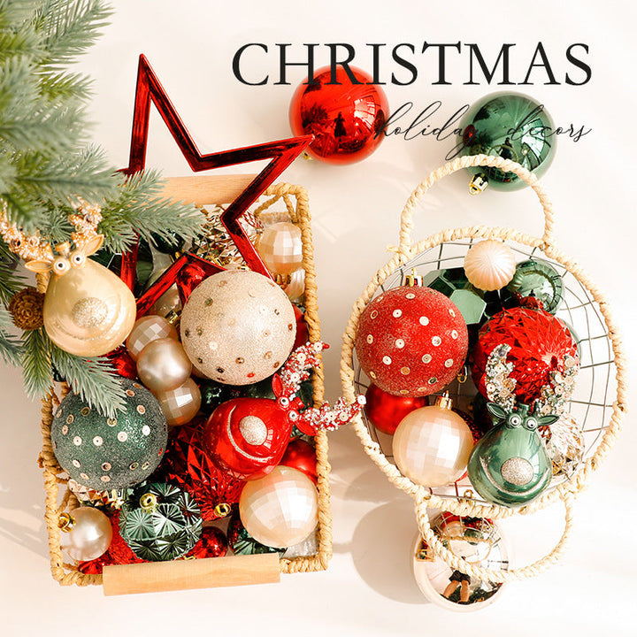 Christmas Ornaments: Red, White & Green Tree Decor