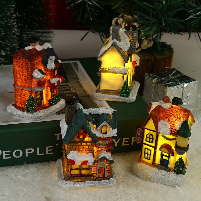 Christmas House Decor for a Cozy Glowing Winter Village