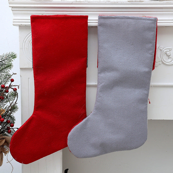 Christmas Gnome Stocking for Gifts and Mantel Decor