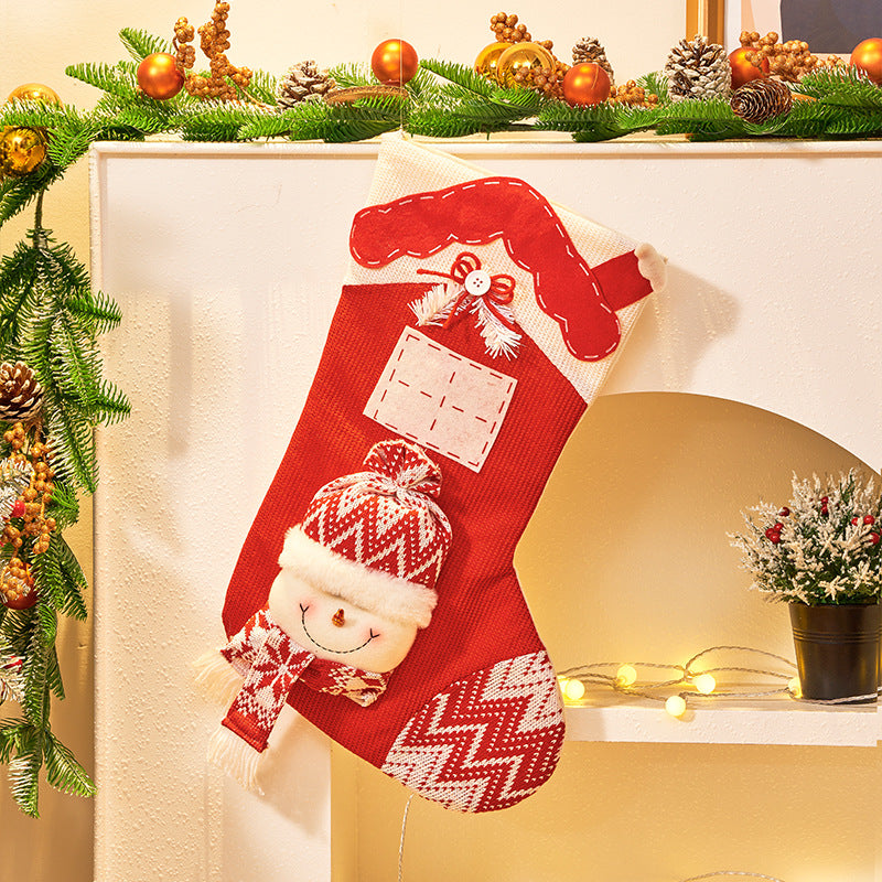 3D Knitted Christmas Stocking for Festive Gift Giving