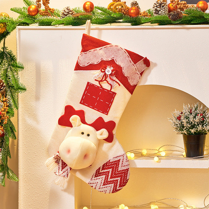 3D Knitted Christmas Stocking for Festive Gift Giving