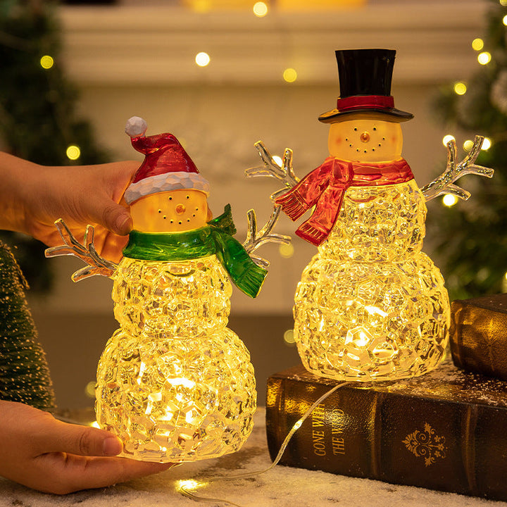 Christmas Snowman Nightlight for Cozy Tabletop Glow