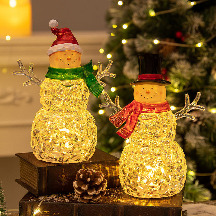 Christmas Snowman Nightlight for Cozy Tabletop Glow