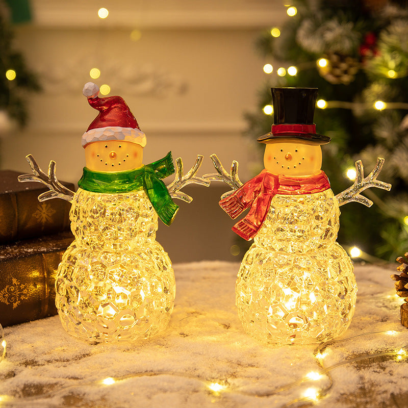 Christmas Snowman Nightlight for Cozy Tabletop Glow