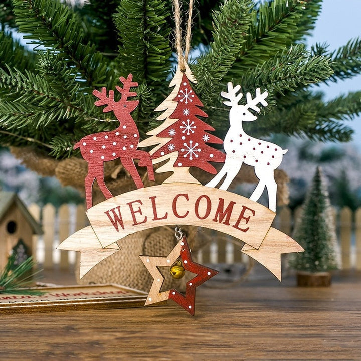 Rustic Wooden Christmas Ornament for Holiday Charm