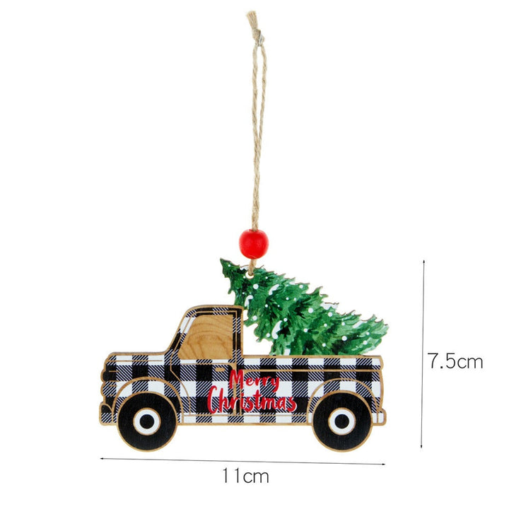 Wooden Christmas Ornaments for Rustic Farmhouse Charm