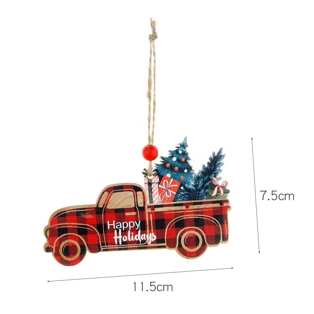 Wooden Christmas Ornaments for Rustic Farmhouse Charm