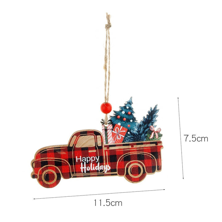 Wooden Christmas Ornaments for Rustic Farmhouse Charm