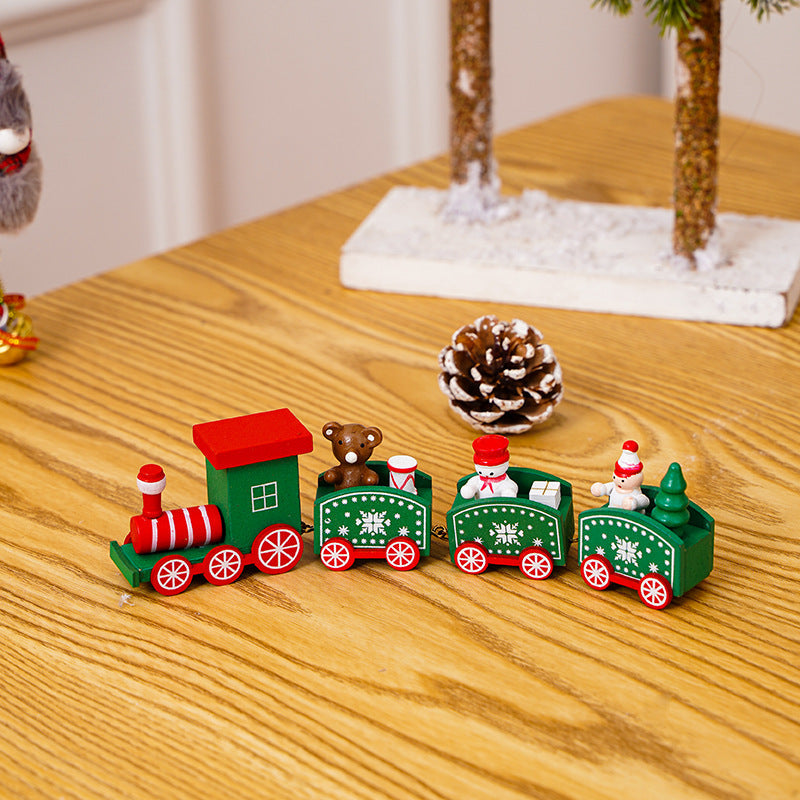 Wooden Christmas Train Sets for Charming Holiday Displays