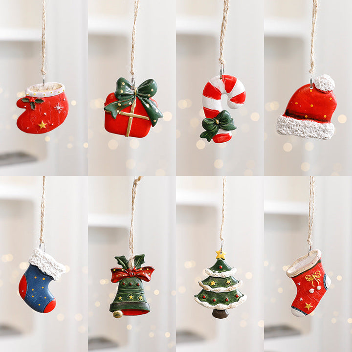 Vintage Christmas Ornaments Set | Colorful Tree Decor