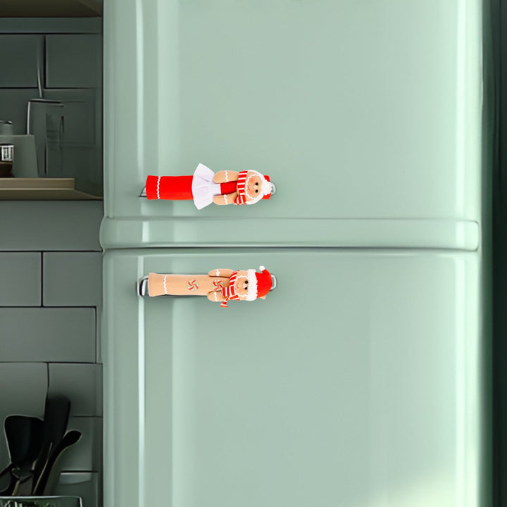 Christmas Gingerbread Handle Covers | 2-Piece Set