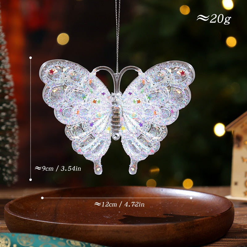 Christmas Tree Ornaments: Rainbow Crystal Holiday Shine