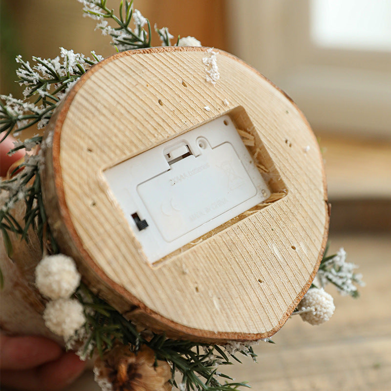 Christmas Desk Lamp With Rustic Woodland Glow