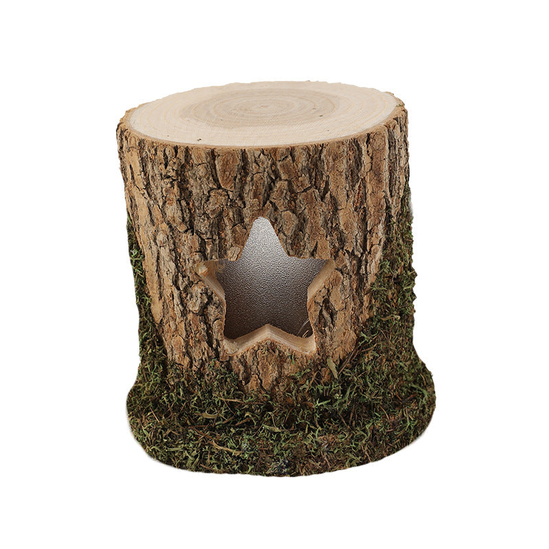 Christmas Desk Lamp With Rustic Woodland Glow