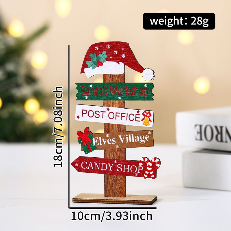 Mini Wooden Christmas Tree Decor for Small Spaces