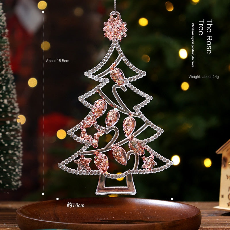 Acrylic Christmas Ornaments for Rainbow Tree Sparkle