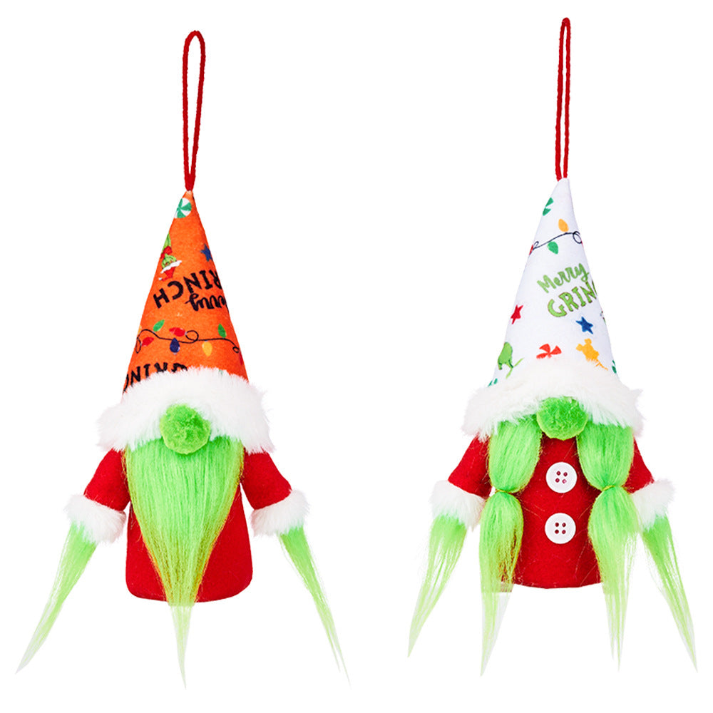Christmas Hanging Ornaments With Warm LED Glow, Set of 2