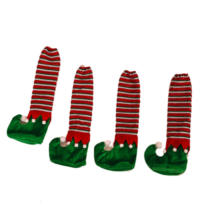 Christmas Elf Table Leg Covers for Playful Festive Decor
